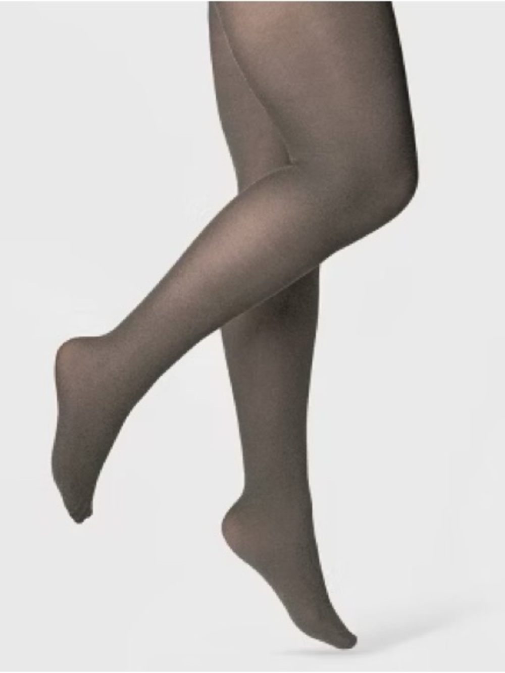 Women's 50D Denier Opaque Tights A New Day Target Charcoal Heather S/M New